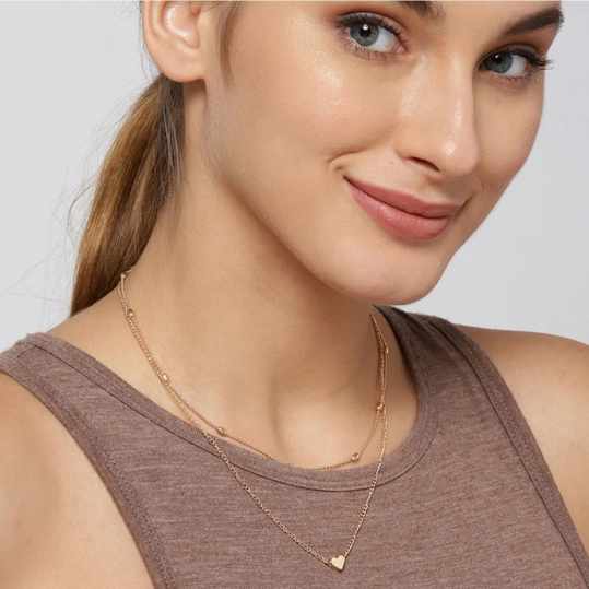 Double Dil Layered Necklace image 3