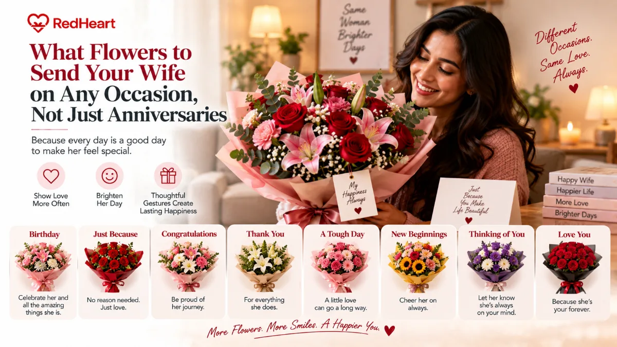 What Flowers to Send Your Wife on Any Occasion, Not Just Anniversaries