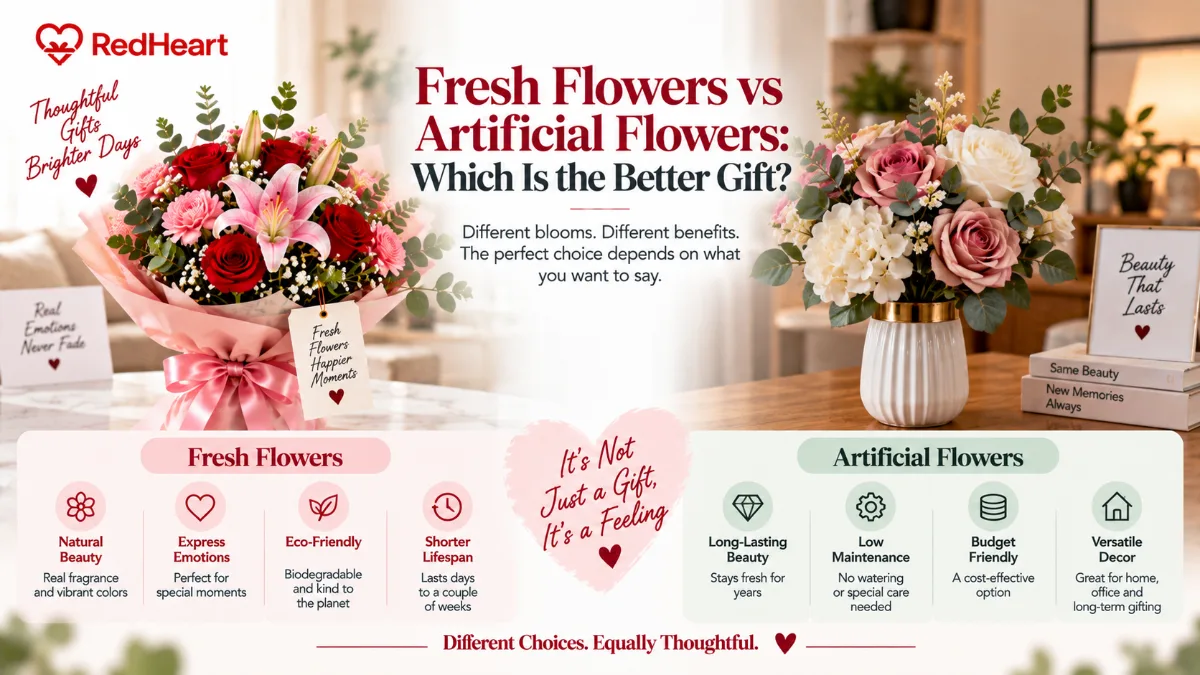 Fresh Flowers vs Artificial Flowers: Which Is the Better Gift?
