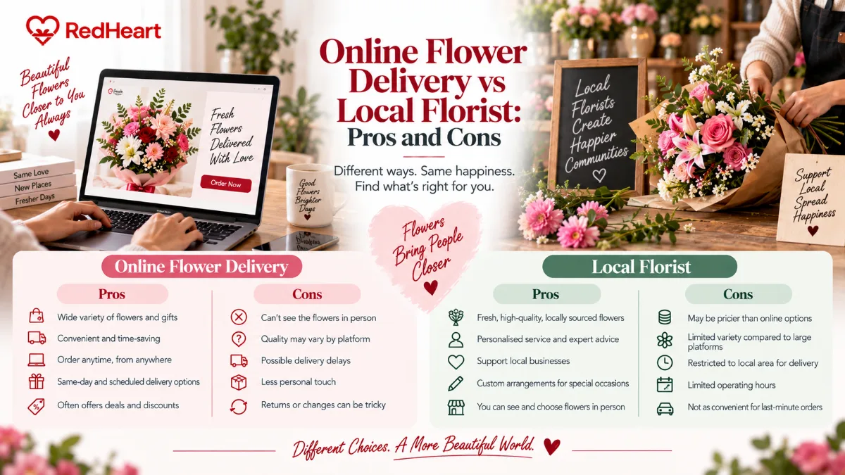 Online Flower Delivery vs Local Florist: Pros and Cons
