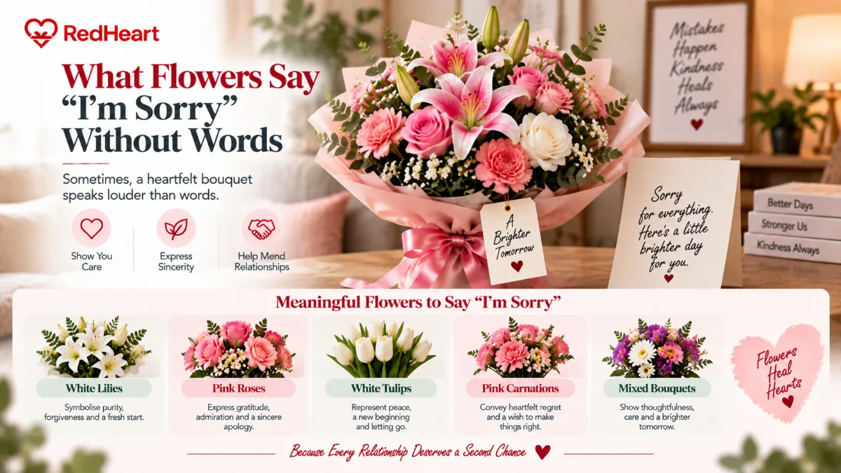 What Flowers Say "I'm Sorry" Without Words
