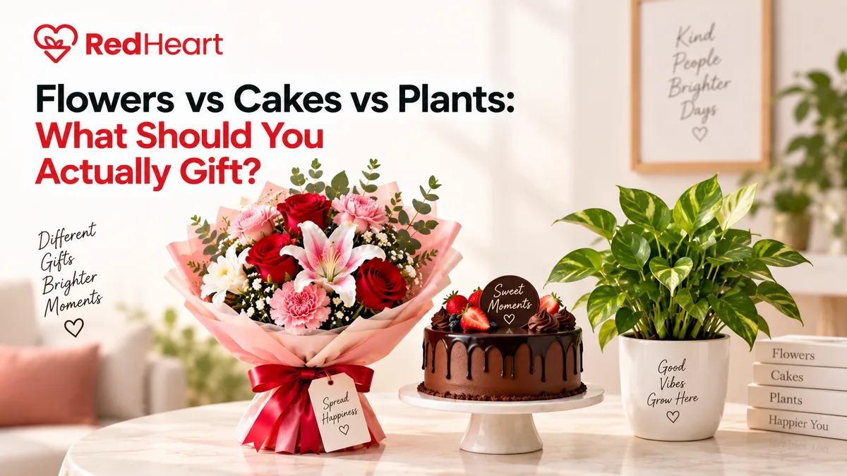 Flowers vs Cakes vs Plants: What Should You Actually Gift?