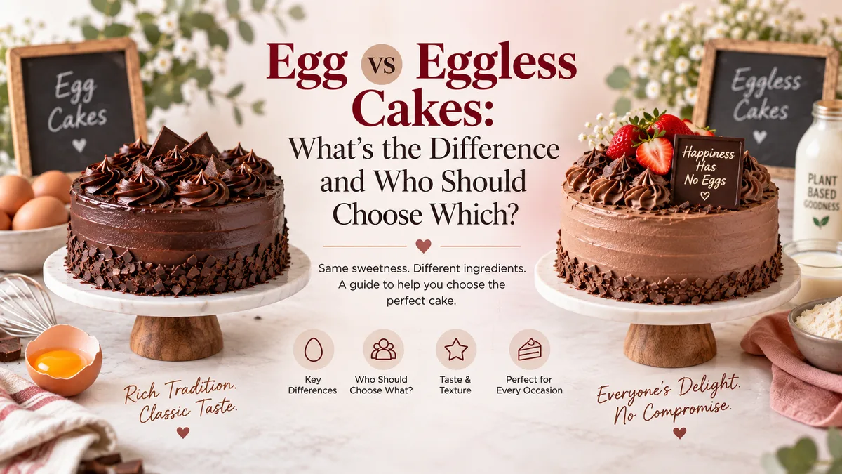 Egg vs Eggless Cakes: What's the Difference and Who Should Choose Which?