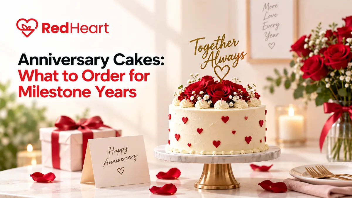 Anniversary Cakes: What to Order for Milestone Years