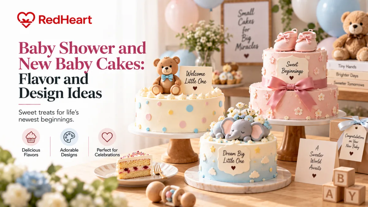 Baby Shower and New Baby Cakes: Flavor and Design Ideas