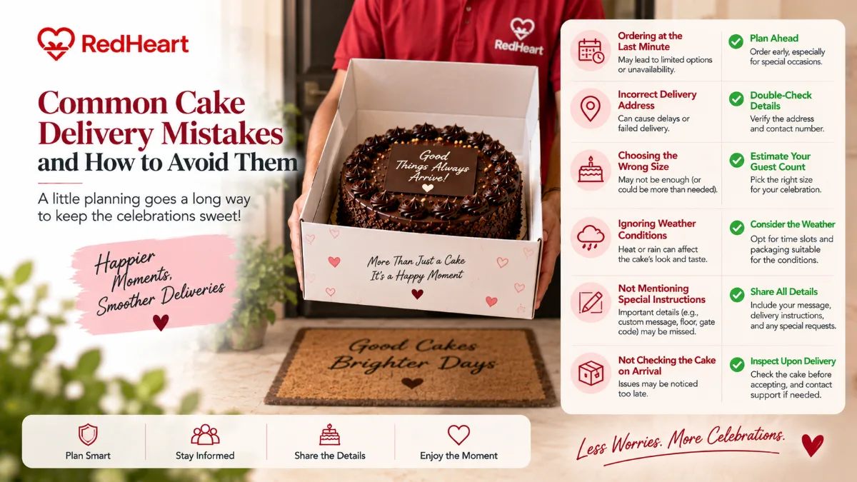 Common Cake Delivery Mistakes and How to Avoid Them
