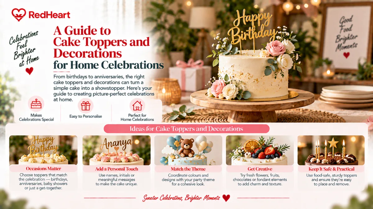 A Guide to Cake Toppers and Decorations for Home Celebrations