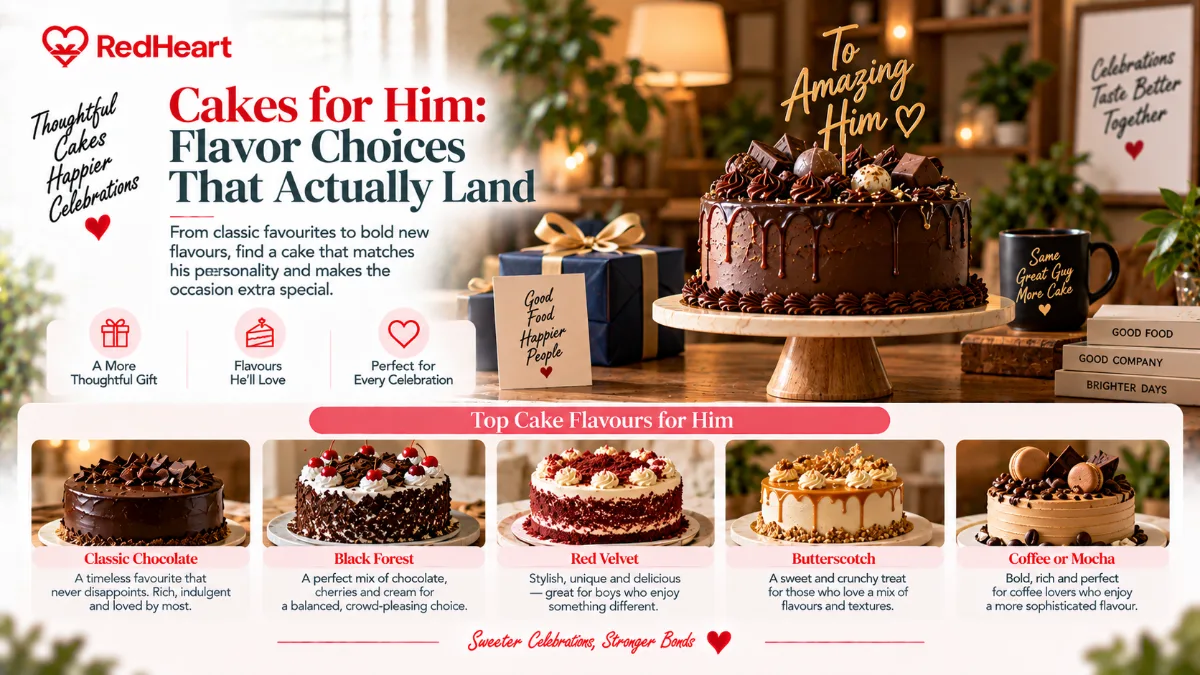 Cakes for Him: Flavor Choices That Actually Land