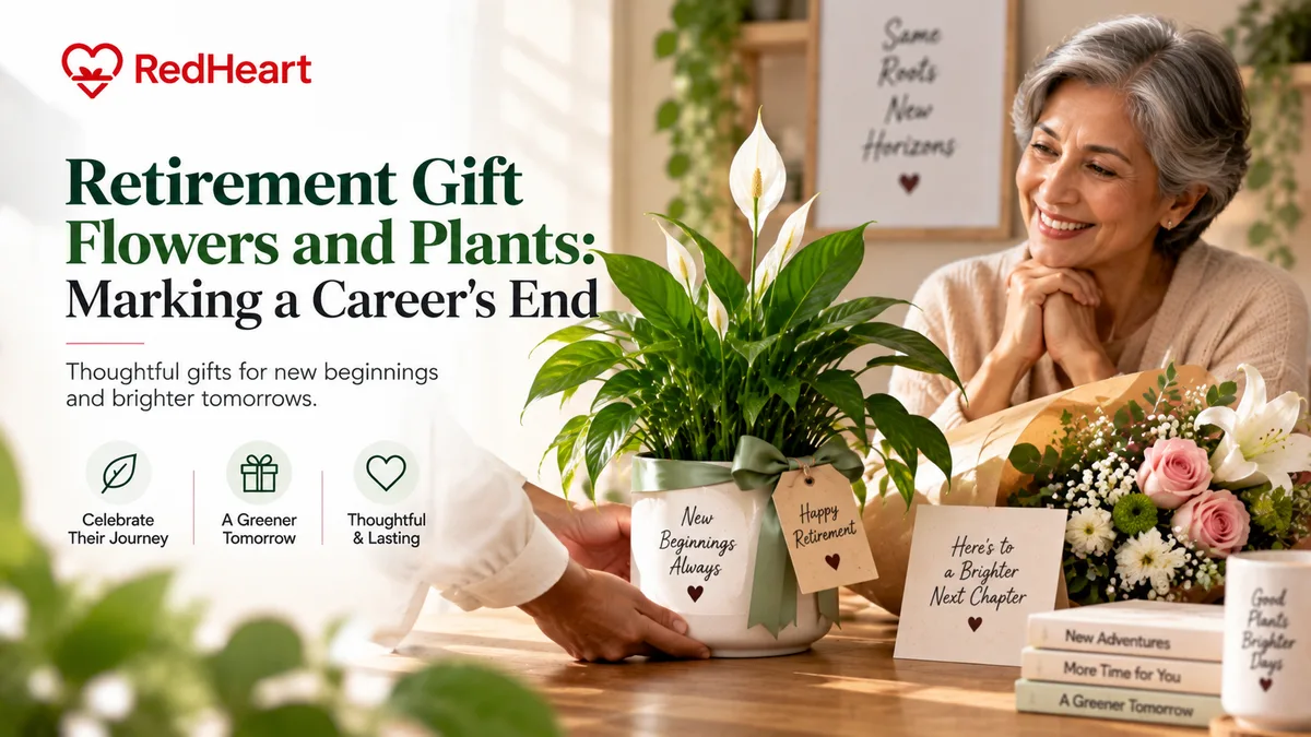 Retirement Gift Flowers and Plants: Marking a Career's End