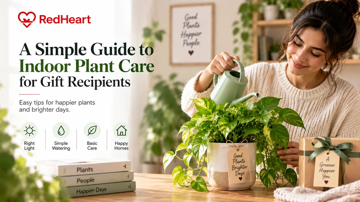 A Simple Guide to Indoor Plant Care for Gift Recipients