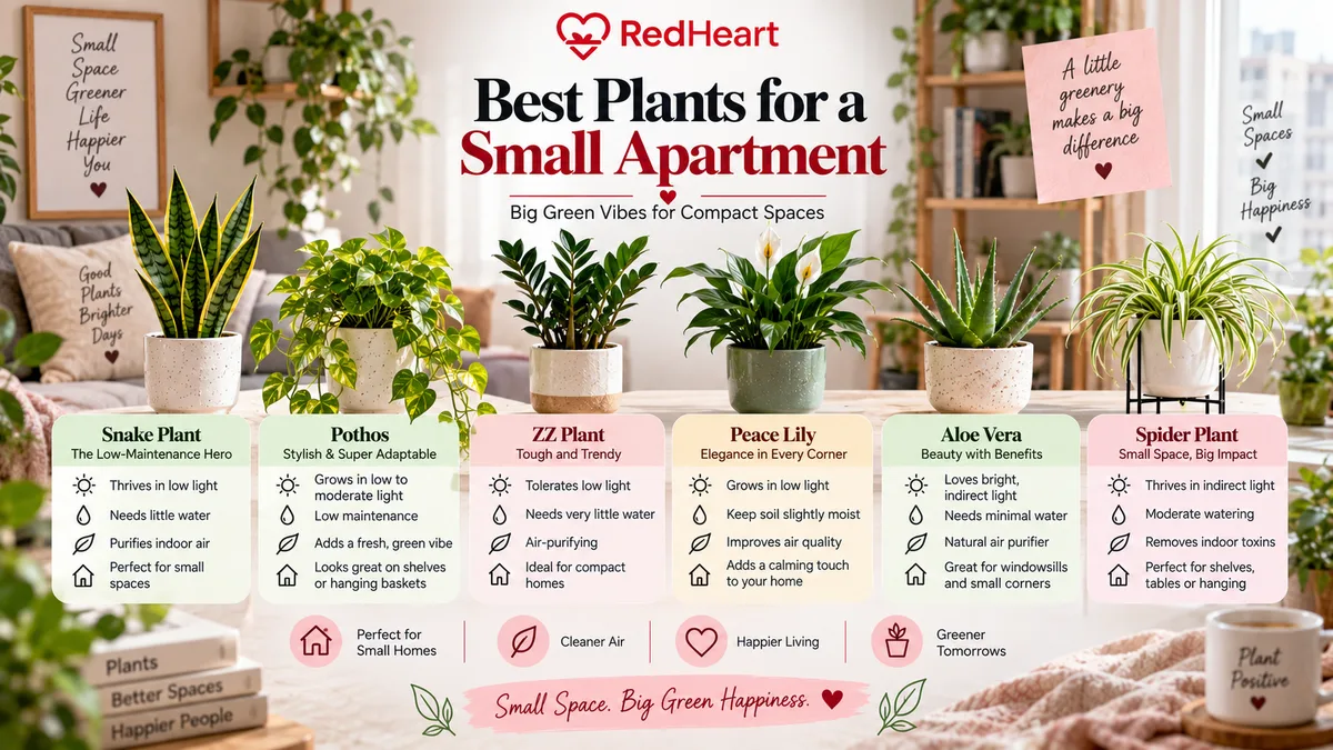 Best Plants for a Small Apartment