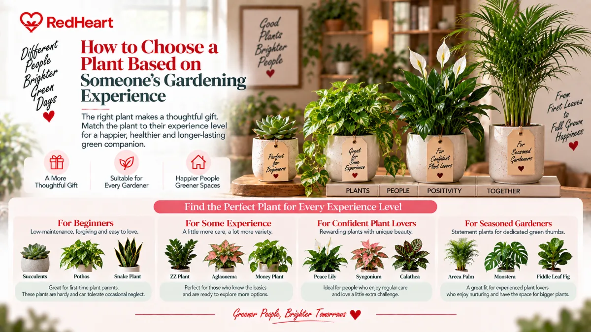 How to Choose a Plant Based on Someone's Gardening Experience