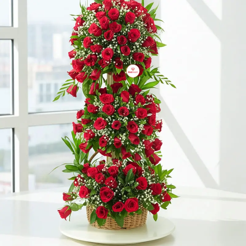 book Crimson Legacy Luxury Rose Tower by Redheart