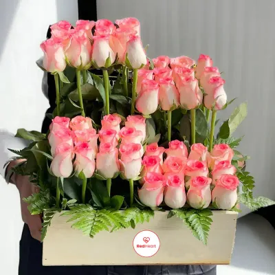 Rose Whisper Pink Rose Keepsake Box by RedHeart