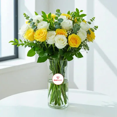 Sunbeam Serenity Rose Vase by RedHeart