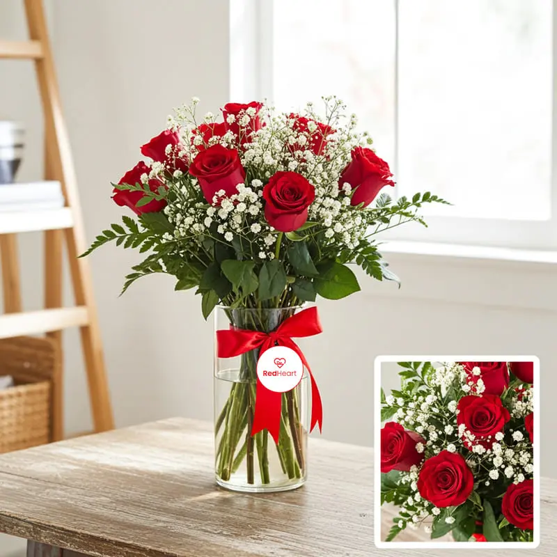 book Velvet Jubilee Mixed Rose Vase by Redheart