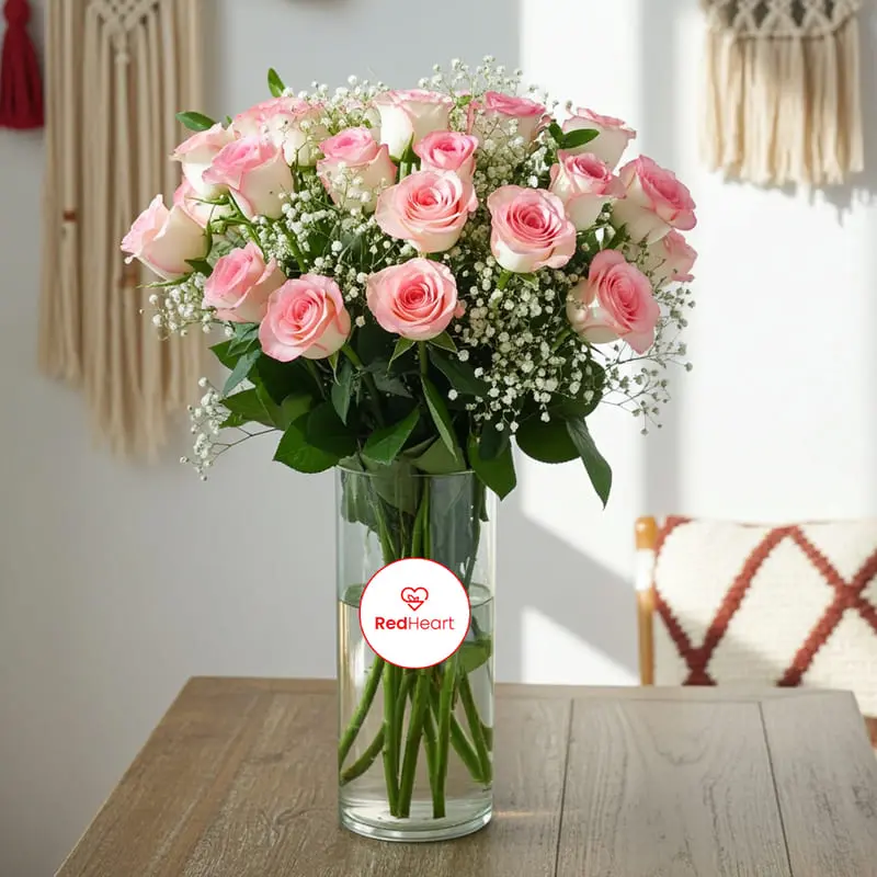 20 Pink Roses