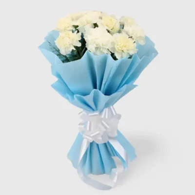 Sky Blue Serenity Carnations by RedHeart