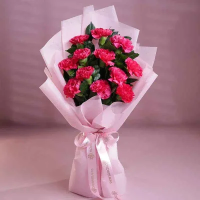 Blush Grace Carnations by RedHeart