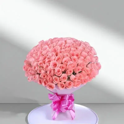 Blush Forever 100 Pink Roses by RedHeart