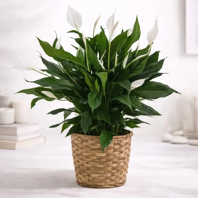 Basket Peace Lily Plant