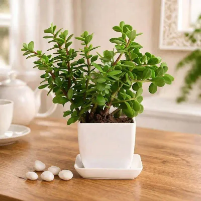 Ivory Grove Jade Plant by RedHeart