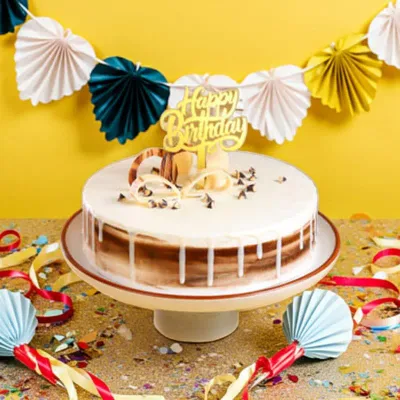 Golden Drip Black Forest Celebration Cake by RedHeart