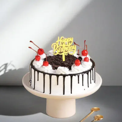 Classic Cherry Drip Black Forest Birthday Cake by RedHeart