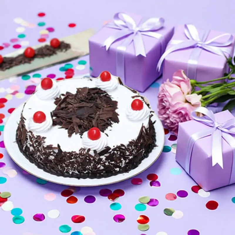 order Eggless Classic Black Forest Delight by Redheart