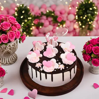 Love You More Black Forest Romance Cake by RedHeart