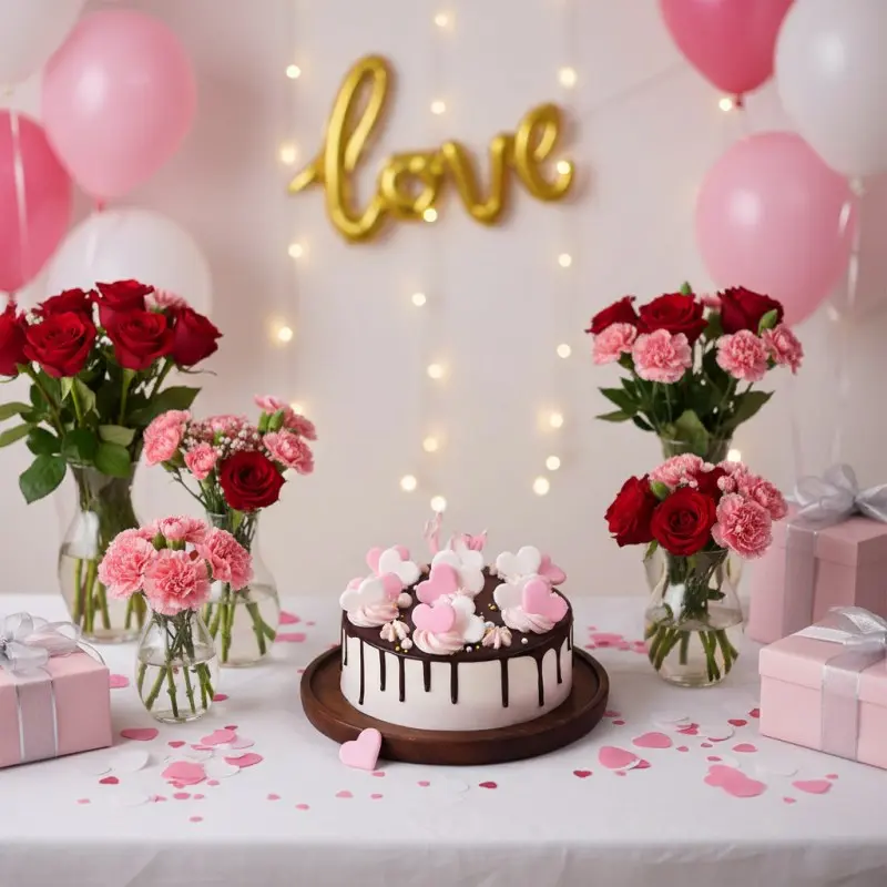 Deliver Love You More Black Forest Romance Cake by Redheart