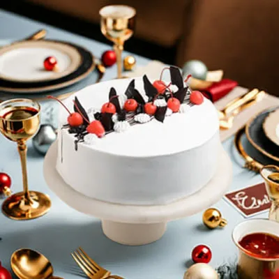 Cherry Bliss Black Forest Cream Cake by RedHeart