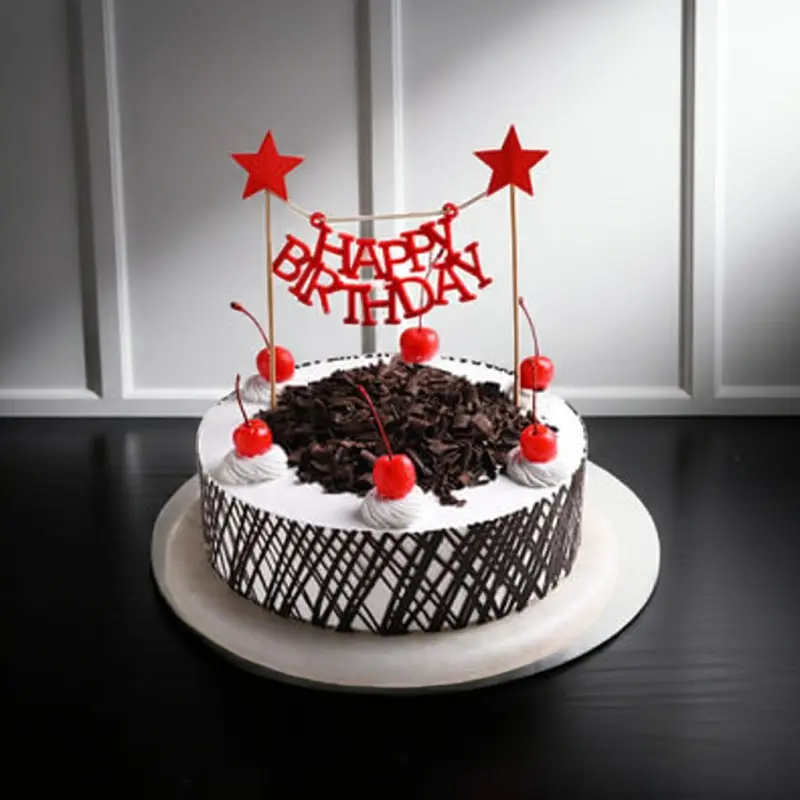 order Star Celebration Black Forest Birthday Cake by Redheart