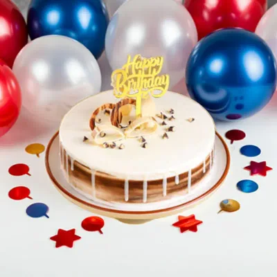 White Charm Black Forest Celebration Cake by RedHeart