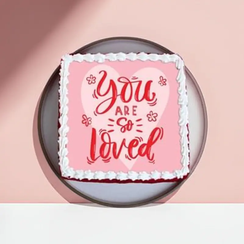 Forever Yours Red Velvet Love Cake