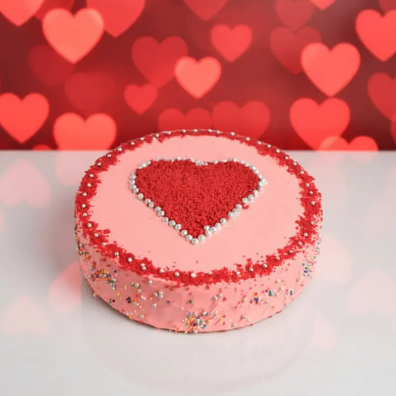 book Blushing Heart Celebration Cake by Redheart