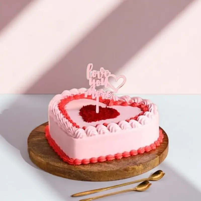 order Forever Mine Red Velvet Heart Cake by Redheart