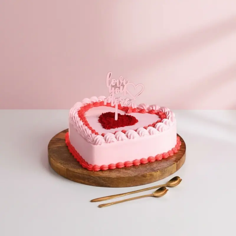 Deliver Forever Mine Red Velvet Heart Cake by Redheart