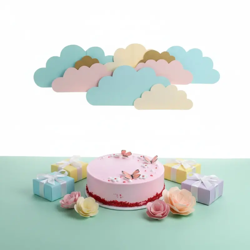 book Eggless Pink Butterfly Red Velvet Cream Cake by Redheart