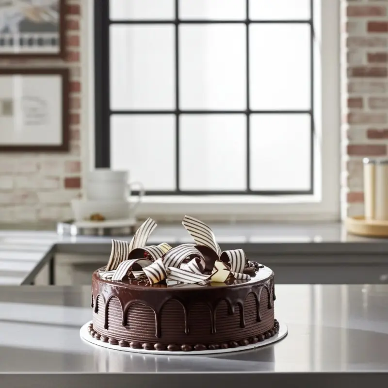 Golden Mocha Drip Elegance Cake   