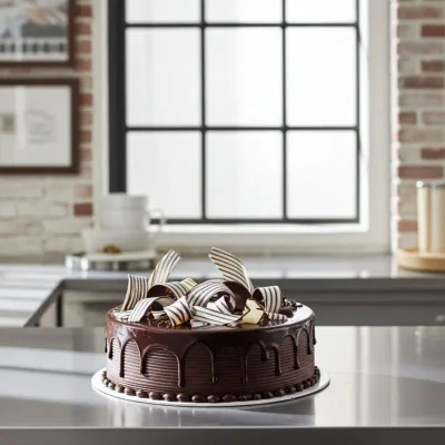 Golden Mocha Drip Elegance Cake by RedHeart