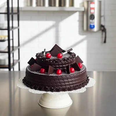 Midnight Romance Heart Truffle Cake by RedHeart