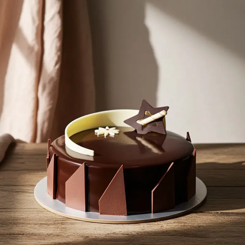 Deliver Eternal Love Noir Heart Cake  by Redheart
