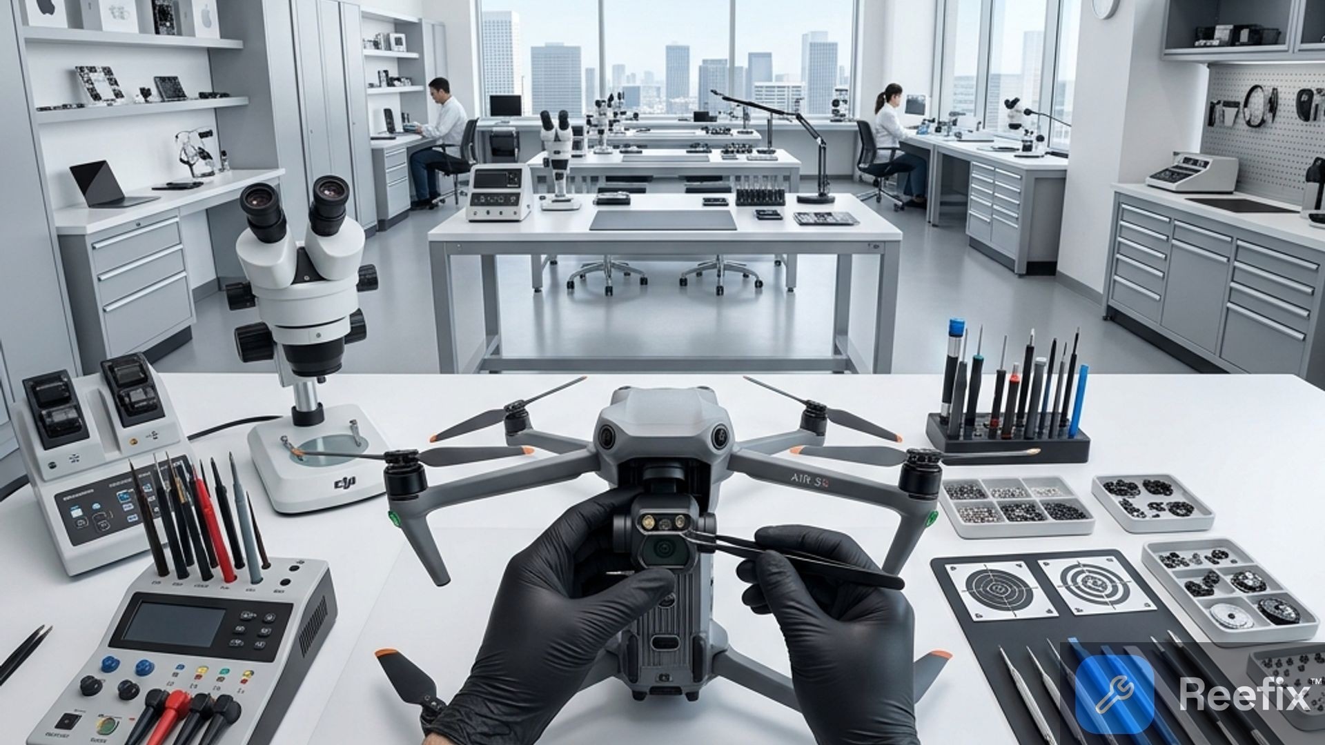 Diagnostic image: DJI Air 3S: Gimbal Calibration Block Due to Motor Failure - Diagnosis
