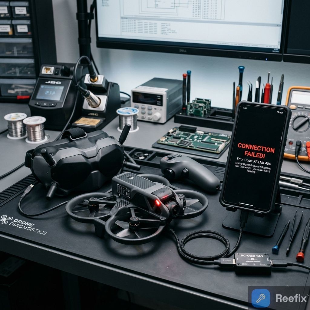 Diagnostic image: DJI Avata 2: Failed Connection with Goggles 3 - Solution