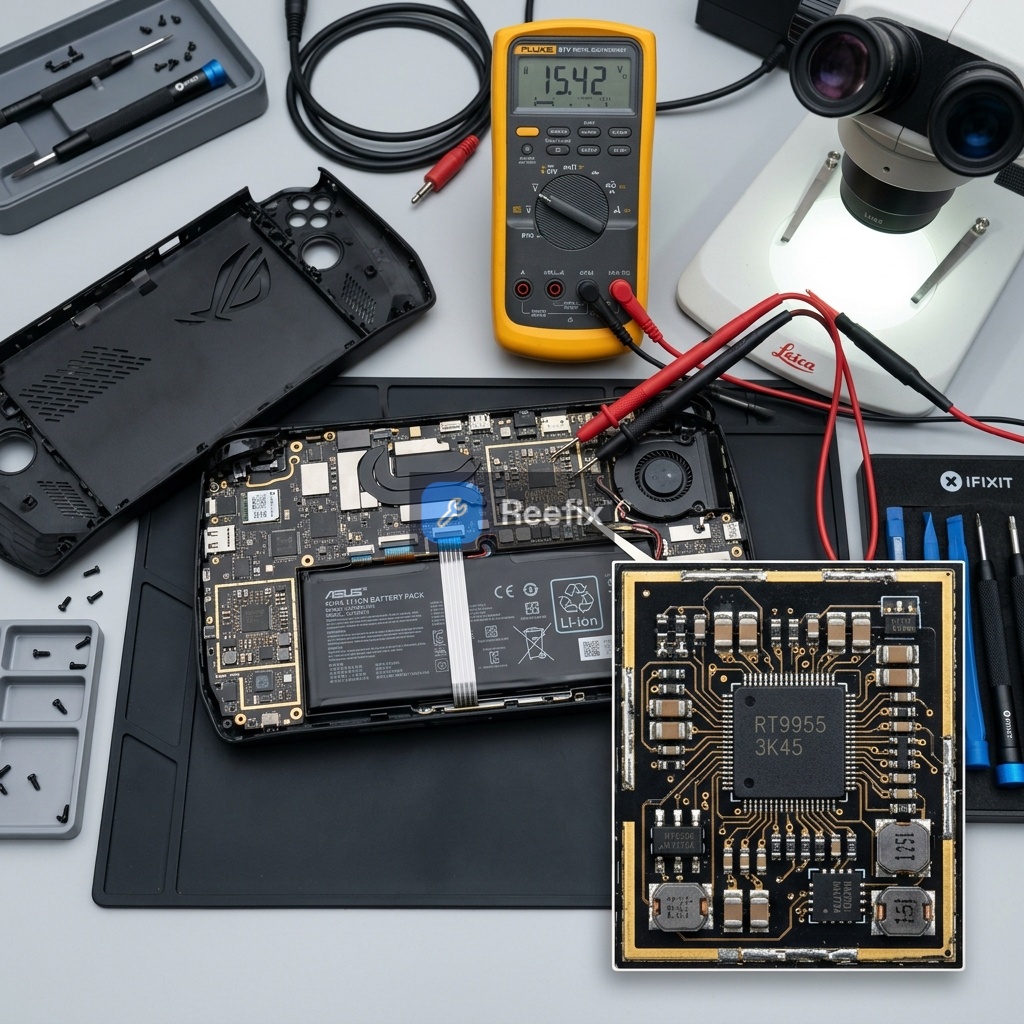 Diagnostic image: ASUS ROG Ally Battery Drains When Off: Diagnosis and Solutions