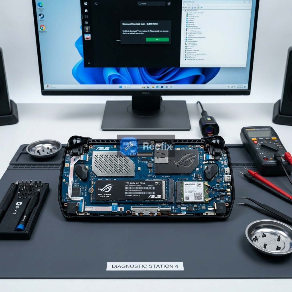 Diagnostic image: ROG Ally X: Xbox App and Game Library Issue - Diagnosis