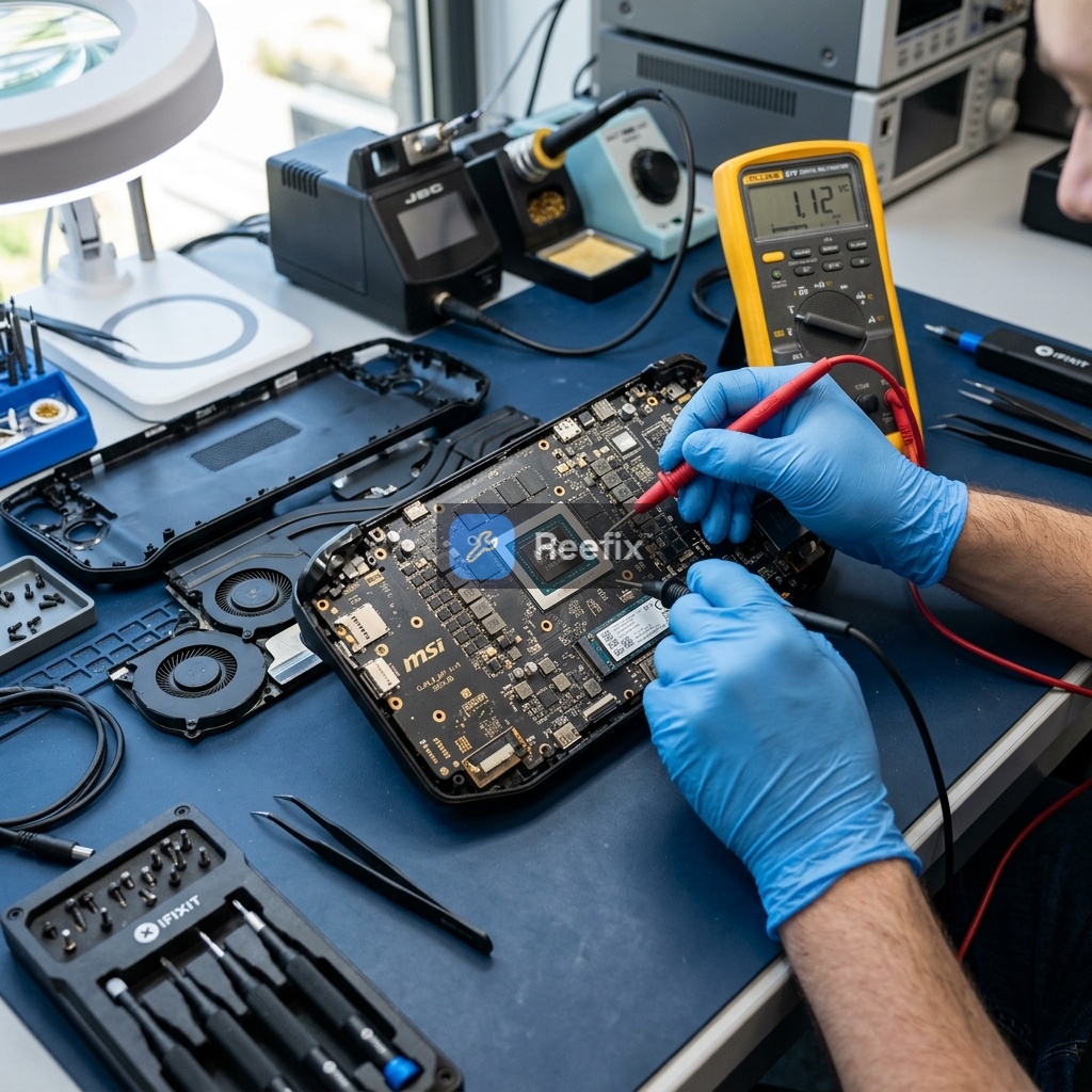 Diagnostic image: MSI Claw 8 AI+ black screen during games: Diagnosis