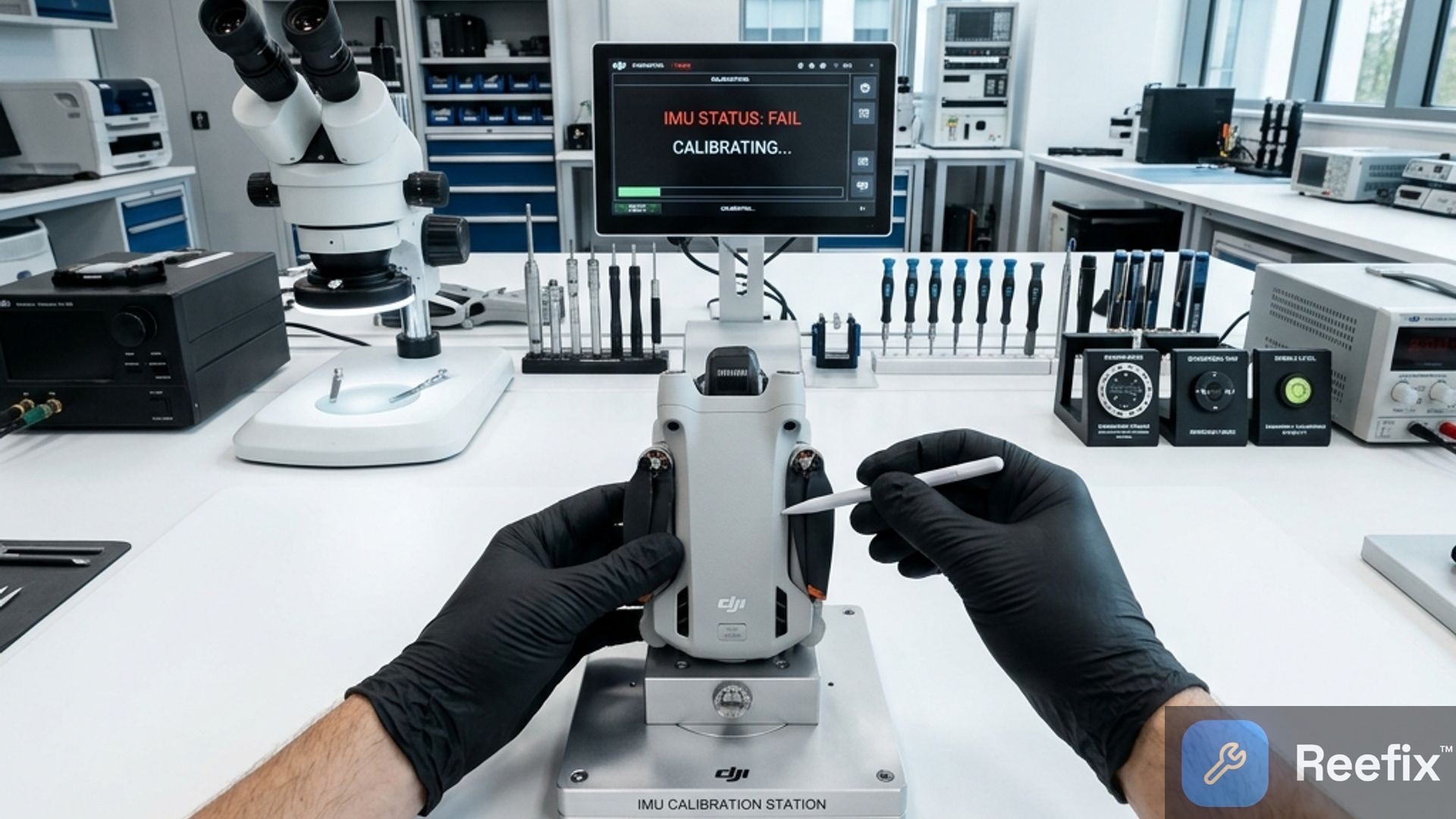 Diagnostic image: DJI Mini 3 Pro IMU Calibration Block: Diagnosis and Solutions