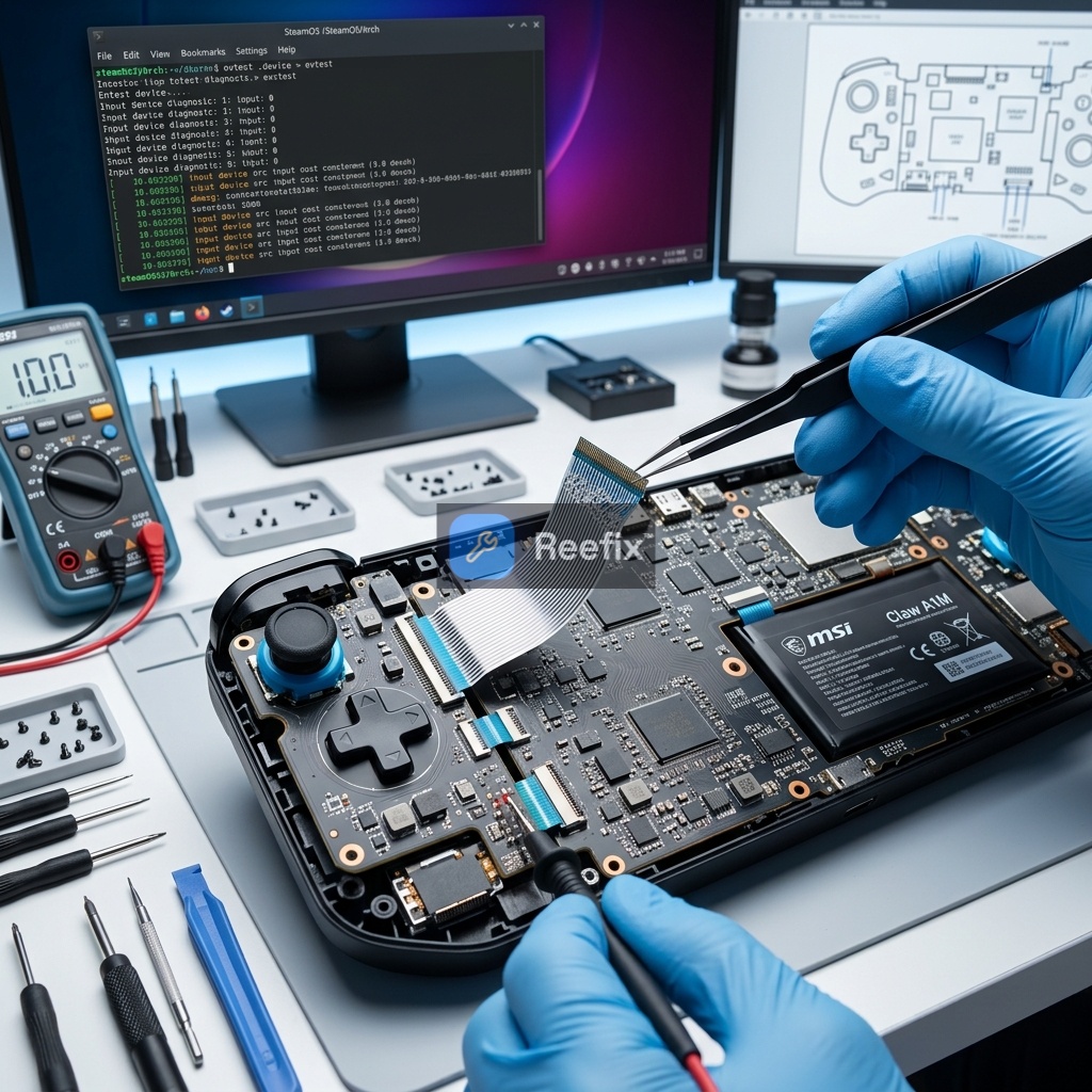 Diagnostic image: MSI Claw A1M: Controls Not Working on SteamOS - Solution